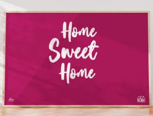 Home sweet home - vandret plakat