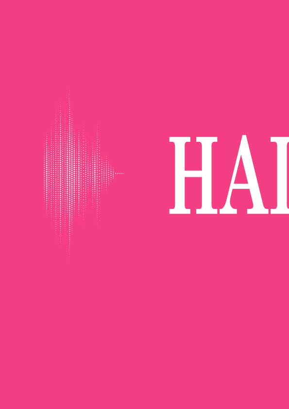 Hallelujah - Hurra for musikken - detalje - fræk pink baggrund - detbedstehjem.dk