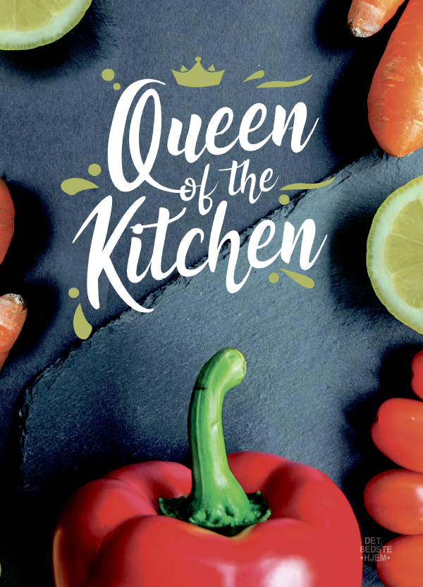 Queen of the kitchen - flot køkken plakat fra detbedstehjem.dk