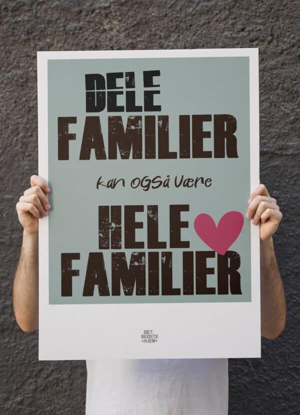 Delefamilier - plakat - Det Bedste Hjem