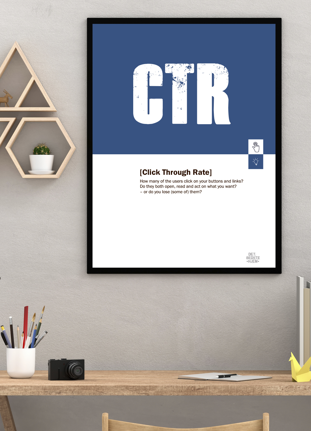 CTR-marketing-plakat - 30 x 40 cm - Kr. 219,-