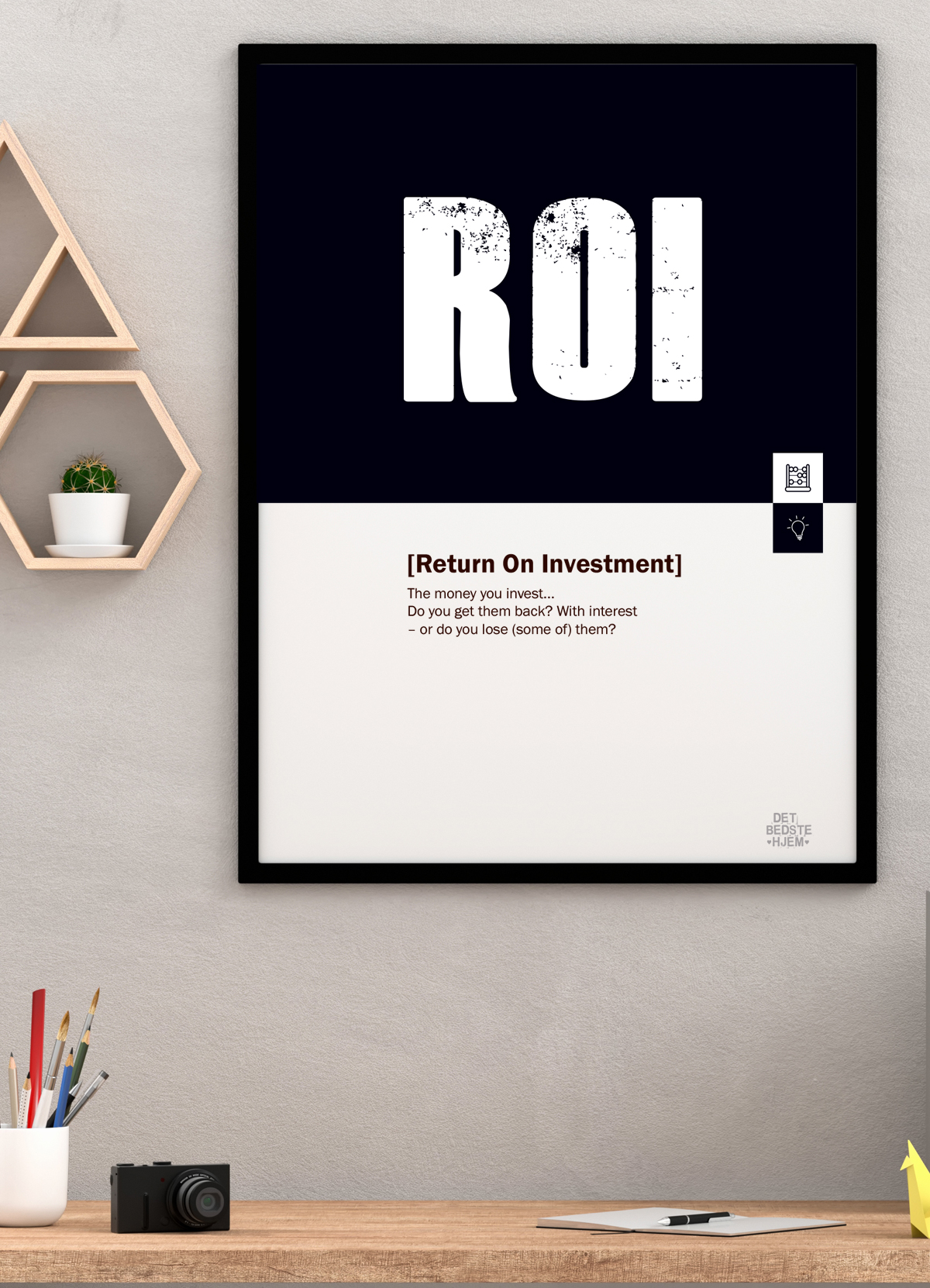 Se ROI-marketing-plakat - 70 x 100 cm - Kr. 349,- hos Detbedstehjem.dk