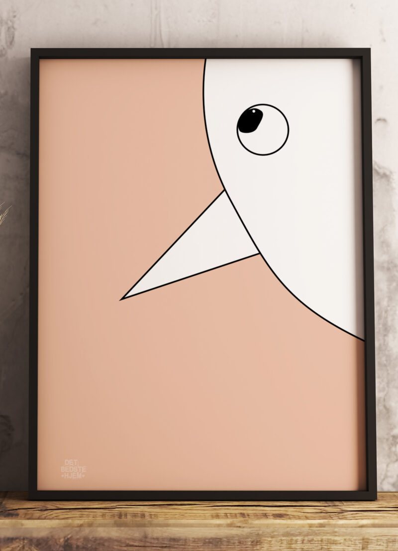 Plakat med dyr til de mindste børn - Fuglen