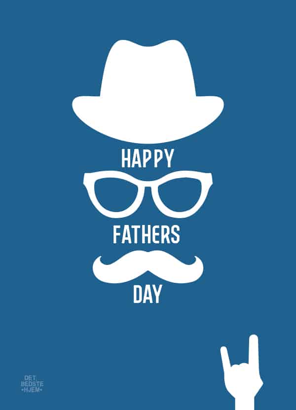 Fars dag - Happy fathers day - plakat