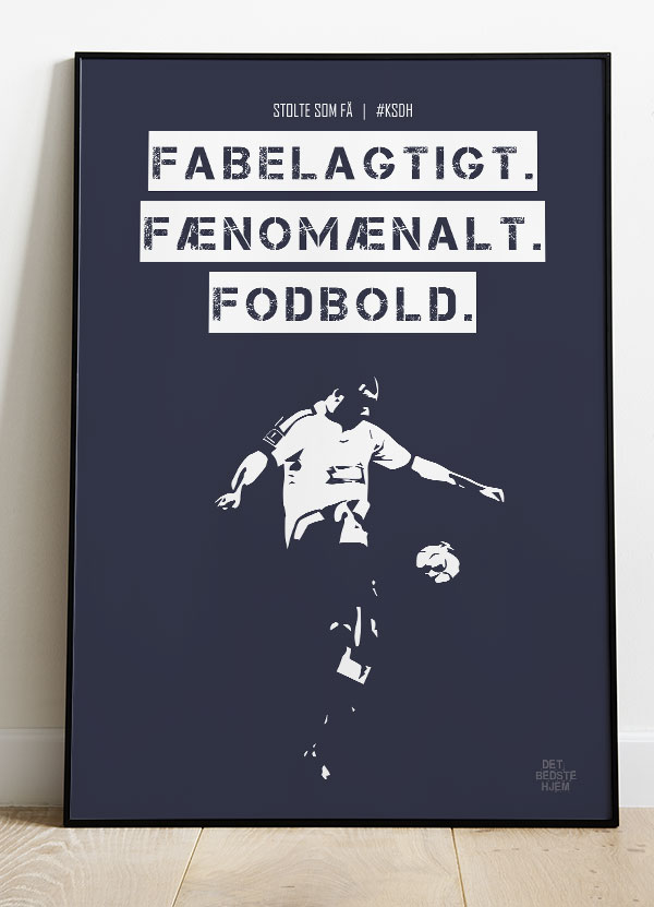 Se AGF - KSDH fodboldplakat - Fabelagtig - Lilla - Download PDF og print selv i mange formater - kr. 299 hos Detbedstehjem.dk